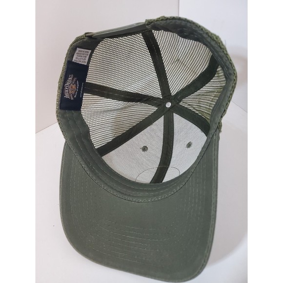 Lucky Duck Premium Decoys Mesh Back Leather Patch Trucker Hat - Picture 8 of 9